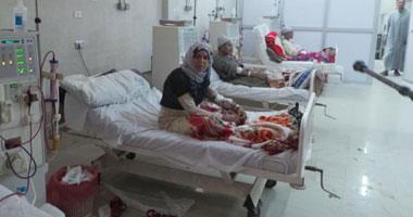 انفجار ماسورة الصرف الصحى الرئيسية بمستشفى ديرب نجم المركزى بالشرقية