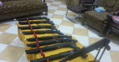 ضبط 3 أسلحة نارية و27 طلقة بحوزة مزارعين فى مركز نصر النوبة بأسوان