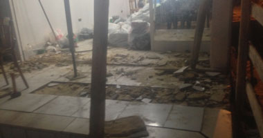 إخلاء منزل مكون من 4 طوابق بحى غرب سوهاج بسبب حدوث تصدعات وتشققات