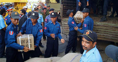 طائرة مساعدات الأمم المتحدة تصل بورما