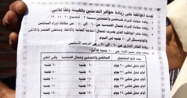 عمال النقل يرفضون منشور الهيئة ويعلنون استمرارهم فى الاعتصام