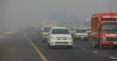 "المرور" تغلق طريق القاهرة - الإسكندرية الصحراوى بسبب الشبورة الكثيفة