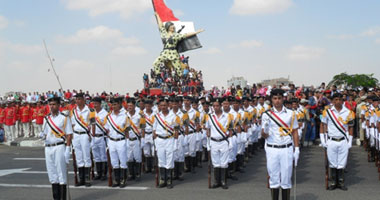 عرض عسكرى فى الاحتفالات بالعيد القومى لـ"الوادى الجديد"