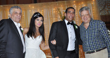 منصور ووجدى والخطيب فى زفاف ليلى الغزالى ومحمد حويدق