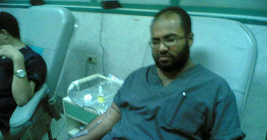 "العامة لإضراب الأطباء" تنشر صور حملة التبرع بالدم بـ"أحمد ماهر"