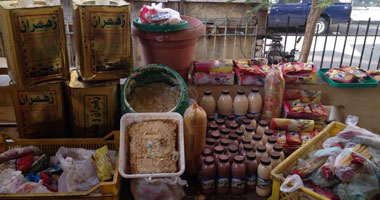 ضبط 300 كيلو مواد غذائية فاسدة داخل سوق إهناسيا ببنى سويف