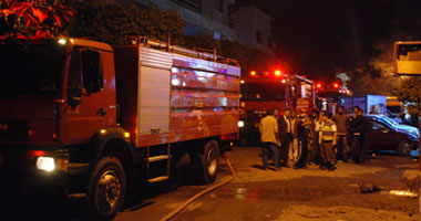 قوات الحماية المدنية تسيطر على حريق أبراج شبكات تقوية المحمول بأكتوبر