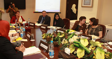 بدء مؤتمر صحفى لمنظمة المرأة العربية لاستعراض خطة عمل المرحلة المقبلة