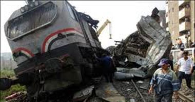 انقلاب قطار ركاب بمحطة السكة الحديد بالبحيرة وإصابة 6 أشخاص