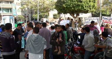 مظاهرة للمعاقين أمام ديوان محافظة المنوفية للمطالبة بتفعيل الـ5%