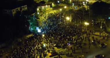 تجدد الاشتباكات بين المتظاهرين وقوات الشرطة أمام مديرية أمن الإسكندرية