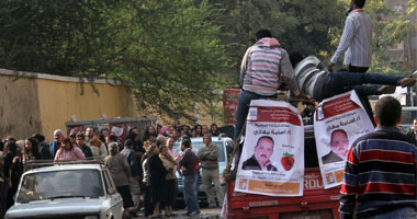 سيارات الدعاية الانتخابية تملأ شوارع المنيا قبل فترة الصمت