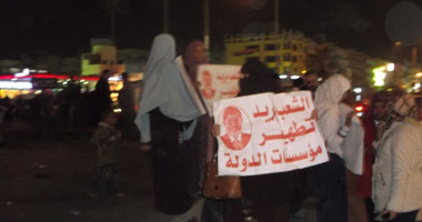 الإخوان يبدأون مظاهرات تأييد مرسى أمام "الحصرى" بـ6 أكتوبر