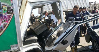 مصرع وإصابة 24 شخصا فى حادثين منفصلين بشمال سيناء والقليوبية