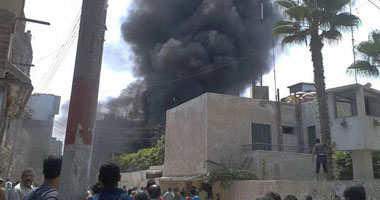 مجهولون يشعلون النار بنقطة شرطة زهراء مدينة نصر دون إصابات