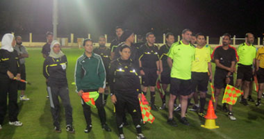 بالصور..التدريب على حالات التسلل والفرصة المحققة فى اليوم الثانى لمعسكر الحكام