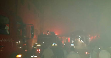"الحماية المدنية" تسيطر على حريق مطعم نادى الشرقية الرياضى