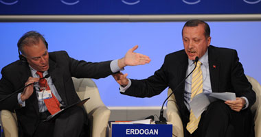 أردوغان ينسحب من نقاش حول غزة فى دافوس
