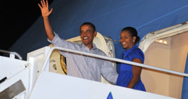 أوباما يغادر هاواى بعد قضائه عطلة عيد الميلاد