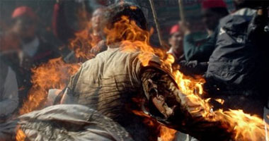 مواطن يشعل النار فى نفسه بسبب خلافات المصاهرة بالمنيا