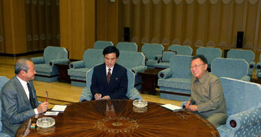 لقاء بين الزعيم الكورى الشمالى وساويرس
