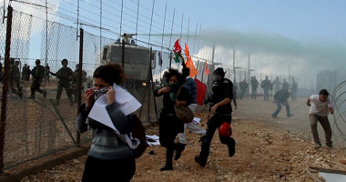 فلسطينيون ينظمون مسيرة فى الضفة الغربية إحياء لذكرى النكبة