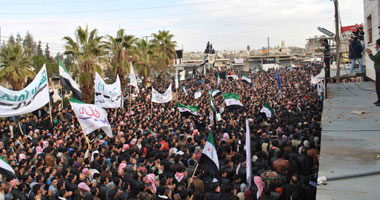 مظاهرة حاشدة فى إدلب ضد جبهة النصرة