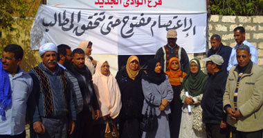 اعتصام موظفى محو الأمية بالوادى الجديد للمطالبة بإقالة المديرة