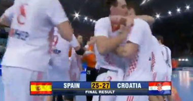 كرواتيا تفوز على أسبانيا 27/25 وتتصدر مجموعة مصر بمونديال اليد