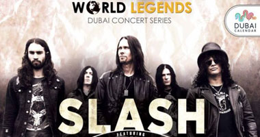 حفل لـ " Slash" فى استاد دبى للتنس 