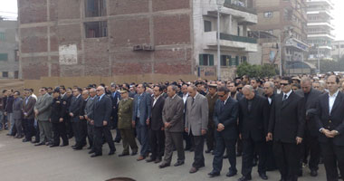 جنازة عسكرية مهيبة لضابط مرور المنصورة