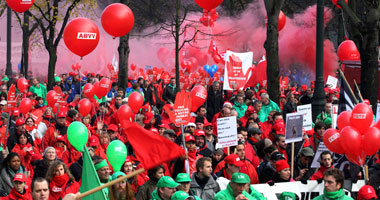 120 ألف نمساوى يشاركون فى مسيرة بمناسبة عيد العمال