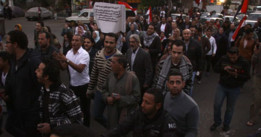 زيادة أعداد المتظاهرين المشاركين فى مسيرة مدينة نصر