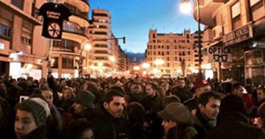 مظاهرات حاشدة فى إسبانيا إحتجاجا على سياسات التقشف