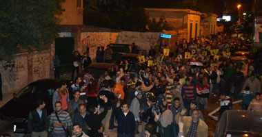مسيرة للإخوان تطلق الخرطوش على الشرطة بالقرب من كنيسة بالإسماعيلية