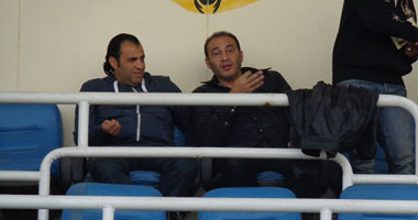 بالصور.. ماهر وأيوب فى ملعب المحلة لمشاهدة سموحة