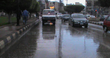 أمطار بالمدن الساحلية بكفر الشيخ وغلق بوغازى رشيد والبرلس 