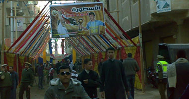 استقبال حافل لأحمد حسن فى مغاغة 