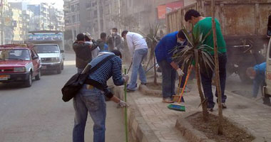 شباب "خير دمياط" ينظمون حملة لتنظيف الشوارع 