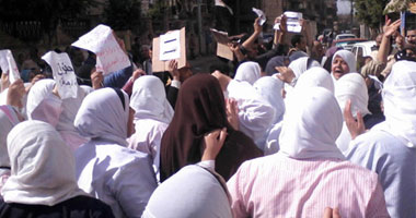 إضراب العاملين بمستشفى الهلال بطنطا