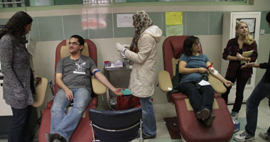انطلاق حملة للتبرع بالدم بكلية الطب البيطرى جامعة الإسكندرية