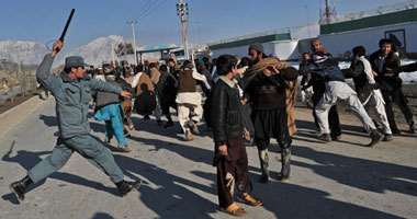 أفغان يتظاهرون فى كابول ضد مجلة شارلى إيبدو الفرنسية الساخرة