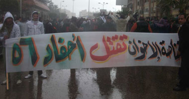 مسيرات حاشدة ببورسعيد تهتف ضد المرشد