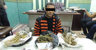 ضبط عامل وبحوزته 5 كيلو بانجو و17 قرصا مخدرا