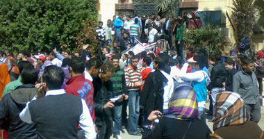 تظاهر طلاب المعهد العالى للخدمة الاجتماعية بكفر الشيخ