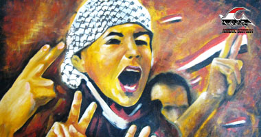 "فنية مصرية" تفتتح "معرض 25 يناير" للمرة الخامسة قبل سفره للخارج