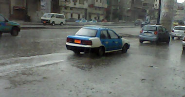 أمطار غزيرة وبرق ورعد على مدن محافظة دمياط