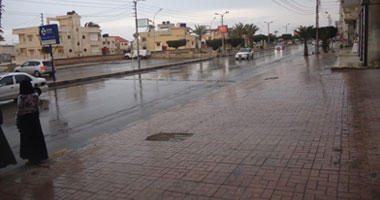 أمطار غزيرة على مدنية رأس سدر وتوقعات بسيول على مدن كاترين ونويبع 