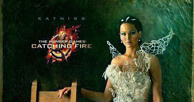 إطلاق  بوستر"The Hunger GamesCatching Fire" لجنيفر لورانس