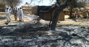 حريق هائل يلتهم 100 منزل فى دارفور بالسودان